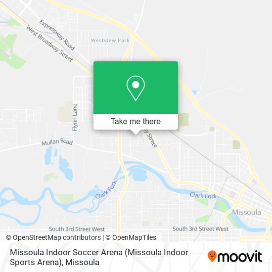 Missoula Indoor Soccer Arena map