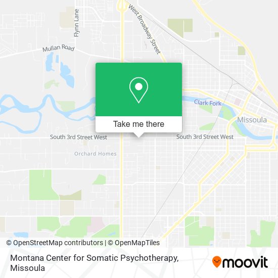 Montana Center for Somatic Psychotherapy map