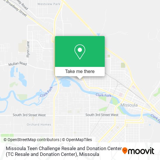Mapa de Missoula Teen Challenge Resale and Donation Center (TC Resale and Donation Center)