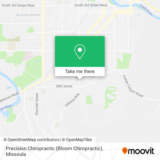 Mapa de Precision Chiropractic (Bloom Chiropractic)