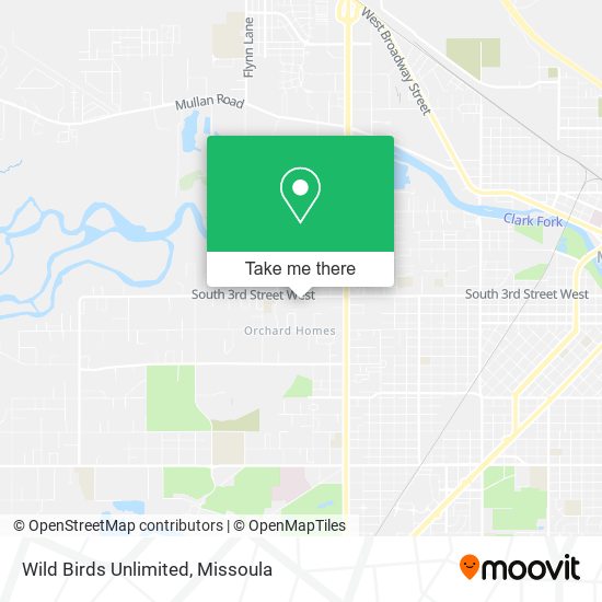 Wild Birds Unlimited map