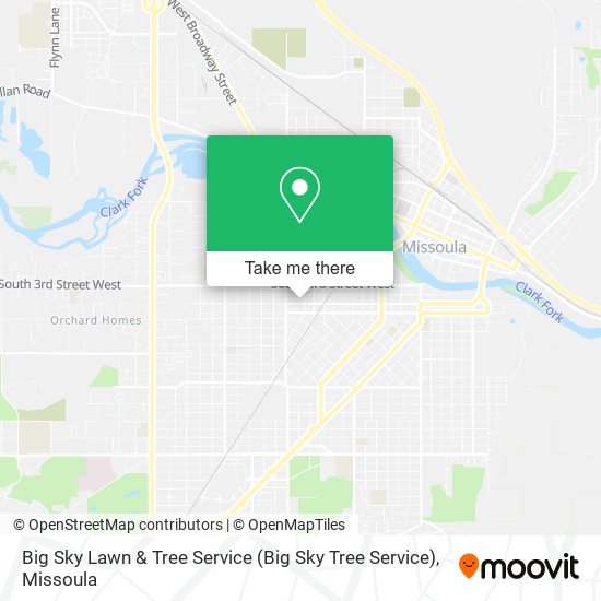Big Sky Lawn & Tree Service map
