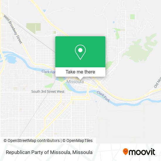 Republican Party of Missoula map