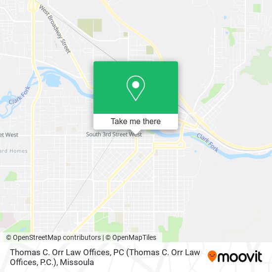 Thomas C. Orr Law Offices, PC map