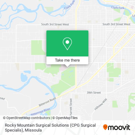 Mapa de Rocky Mountain Surgical Solutions (CPG Surgical Specialis)