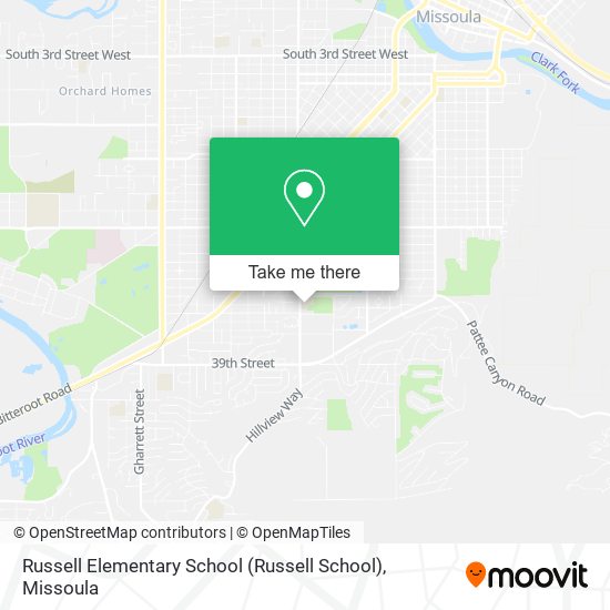 Russell Elementary School (Russell School) map