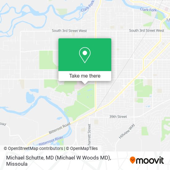 Michael Schutte, MD (Michael W Woods MD) map