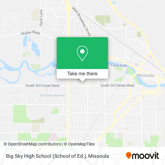 Mapa de Big Sky High School (School of Ed.)