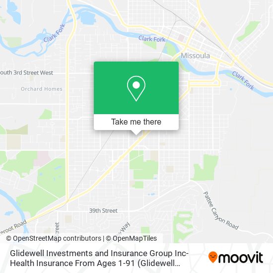 Mapa de Glidewell Investments and Insurance Group Inc- Health Insurance From Ages 1-91