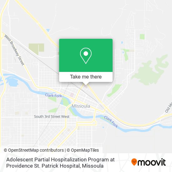 Adolescent Partial Hospitalization Program at Providence St. Patrick Hospital map