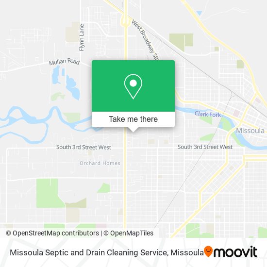 Missoula Septic and Drain Cleaning Service map