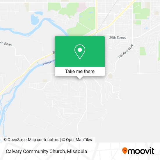 Calvary Community Church map