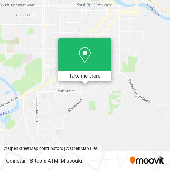 Mapa de Coinstar - Bitcoin ATM