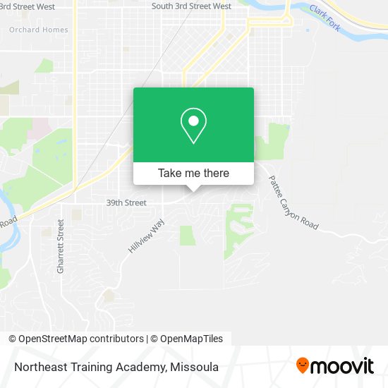 Northeast Training Academy map