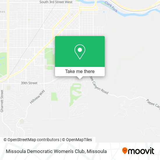 Missoula Democratic Women's Club map