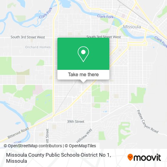 Missoula County Public Schools-District No 1 map