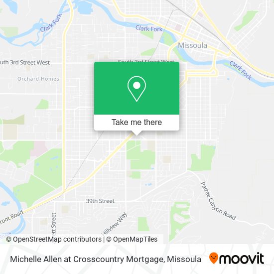 Michelle Allen at Crosscountry Mortgage map