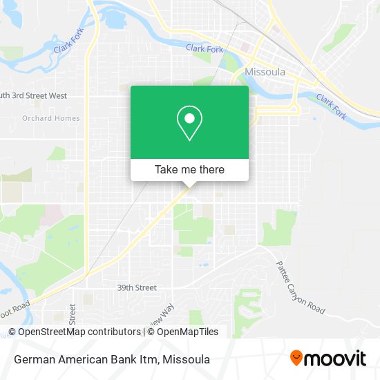 German American Bank Itm map