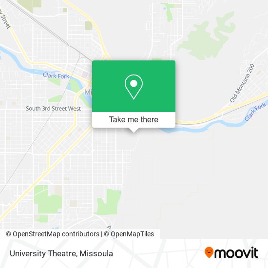 University Theatre map