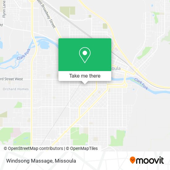 Windsong Massage map