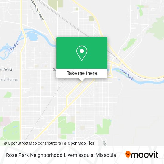 Mapa de Rose Park Neighborhood Livemissoula
