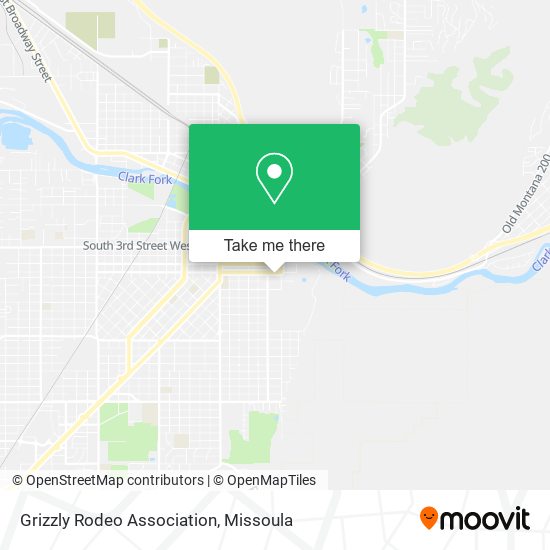 Mapa de Grizzly Rodeo Association