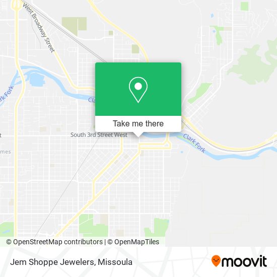 Jem Shoppe Jewelers map