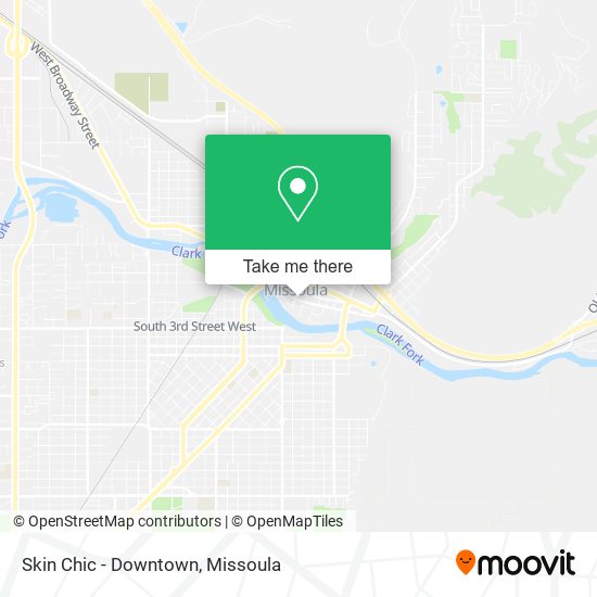 Skin Chic - Downtown map