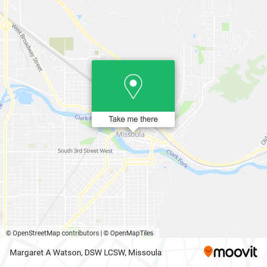 Margaret A Watson, DSW LCSW map