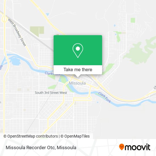 Missoula Recorder Otc map