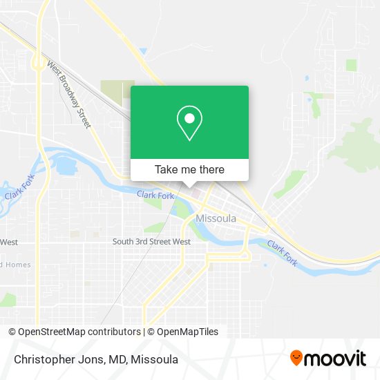 Christopher Jons, MD map