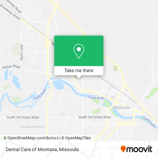 Mapa de Dental Care of Montana