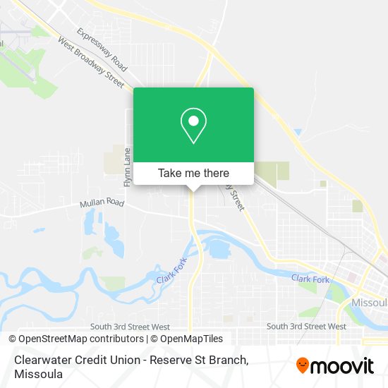 Mapa de Clearwater Credit Union - Reserve St Branch