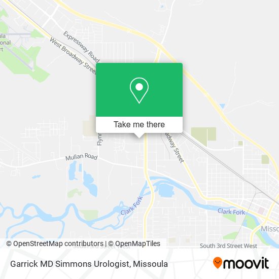 Mapa de Garrick MD Simmons Urologist