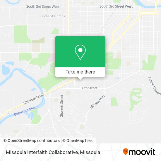 Missoula Interfaith Collaborative map