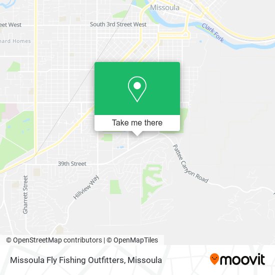 Mapa de Missoula Fly Fishing Outfitters