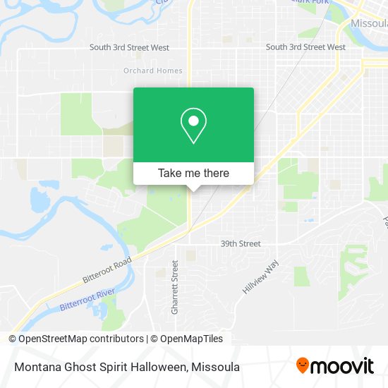 Mapa de Montana Ghost Spirit Halloween