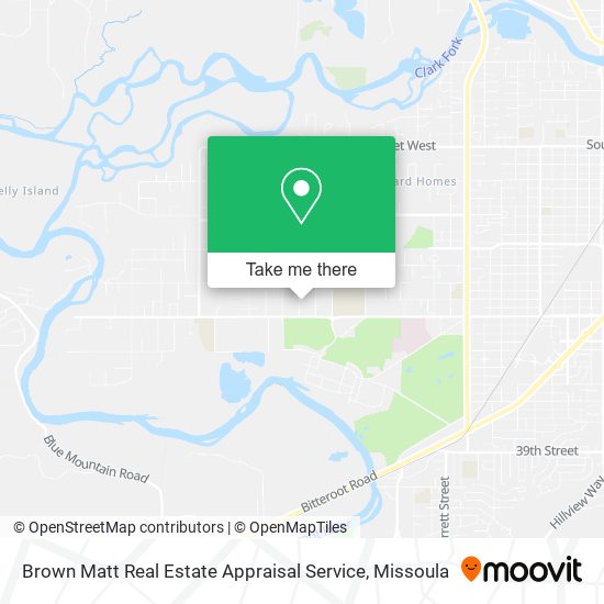 Brown Matt Real Estate Appraisal Service map