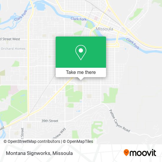 Montana Signworks map