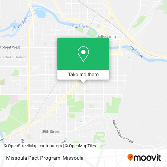 Mapa de Missoula Pact Program