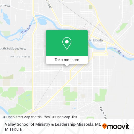 Valley School of Ministry & Leadership-Missoula, Mt map