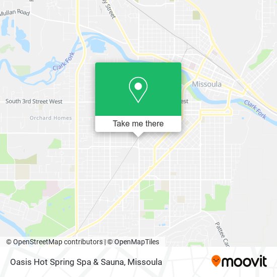 Oasis Hot Spring Spa & Sauna map