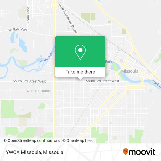 YWCA Missoula map