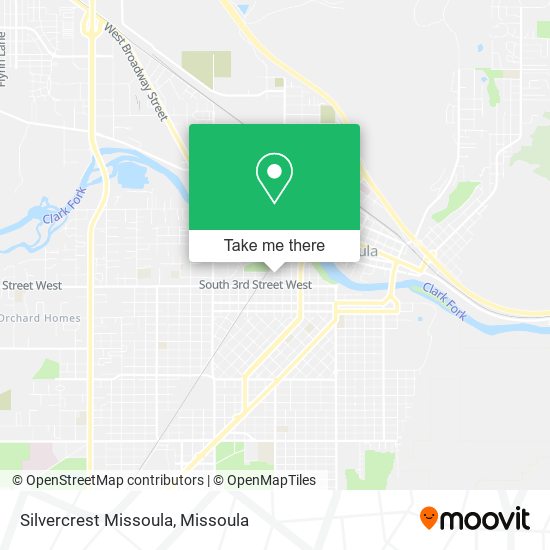 Silvercrest Missoula map