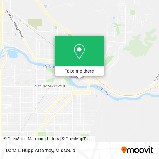 Dana L Hupp Attorney map