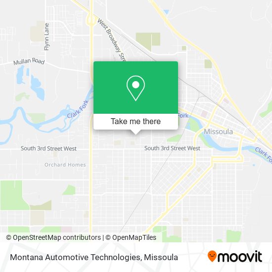 Mapa de Montana Automotive Technologies