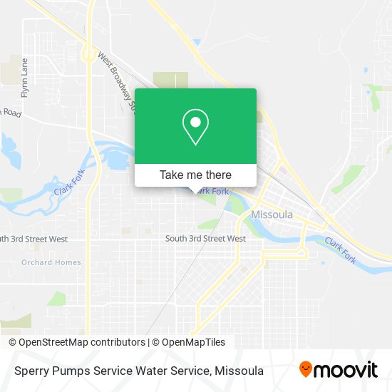 Mapa de Sperry Pumps Service Water Service