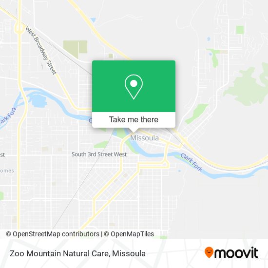 Zoo Mountain Natural Care map