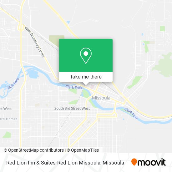 Mapa de Red Lion Inn & Suites-Red Lion Missoula