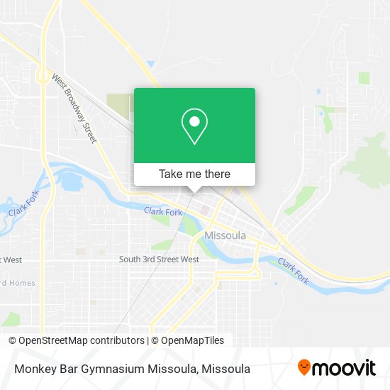 Monkey Bar Gymnasium Missoula map